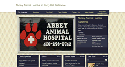 Desktop Screenshot of abbeyanimalhospital.com