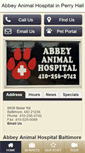 Mobile Screenshot of abbeyanimalhospital.com